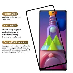 Excicore Tempered Glass Screen Protector For Samsung M51 / F62 / A71 / A72 - Image 4