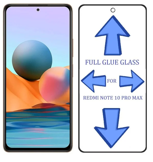 Excicore Tempered Glass Screen Protector For Redmi Note 10 Pro/Note 10 Pro Max, Edge To Edge Screen Coverage Guard - Image 3