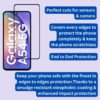 Excicore Tempered Glass Screen Protector for Samsung Galaxy A54 5G with Edge to Edge Screen Coverage Guard - Image 3