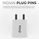 Ovista 12W/2.8amp Single Port Usb Smart Charger Fast Charging Power Adaptor With Data Cable - Image 3