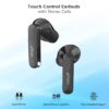 pTron Bassbuds Duo in Ear Earbuds with 32Hrs Total Playtime, Bluetooth 5.1 Wireless, Stereo Audio, Touch Control TWS, with Mic, Type-C Fast Charging, IPX4 & Voice Assistance (Black) - Image 4