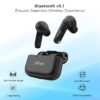 pTron Bassbuds Duo in Ear Earbuds with 32Hrs Total Playtime, Bluetooth 5.1 Wireless, Stereo Audio, Touch Control TWS, with Mic, Type-C Fast Charging, IPX4 & Voice Assistance (Black) - Image 5