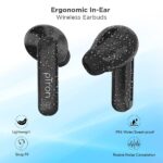 pTron Bassbuds Duo in Ear Earbuds with 32Hrs Total Playtime, Bluetooth 5.1 Wireless, Stereo Audio, Touch Control TWS, with Mic, Type-C Fast Charging, IPX4 & Voice Assistance (Black) - Image 6
