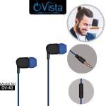 Ovista Universal Mobile Handsfree Headphones Wired Earphone With Mic (Blue, Black, White Ov-40) - Image 7