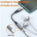 Type C to 3.5mm Female Headphone Jack Adapter,USB C to Aux Audio Dongle Cable Cord - Image 4