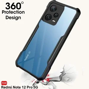 Back Cover Case for Mi Redmi Note 12 Pro 5G | 360 Degree Protection | Protective Design | Transparent - Image 2