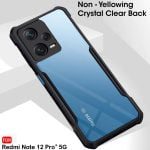 Back Cover Case for Mi Redmi Note 12 Pro Plus 5G | 360 Degree Protection | Shock Proof Design | Transparent - Image 3