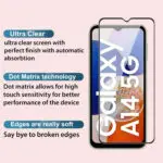 Excicore Tempered Glass Screen Protector For Samsung Galaxy A14 5G With Edge To Edge Protection - Image 3