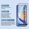 Excicore Tempered Glass Screen Protector for Samsung Galaxy A34 5G with Edge to Edge Protection - Image 2
