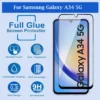 Excicore Tempered Glass Screen Protector for Samsung Galaxy A34 5G with Edge to Edge Protection - Image 4
