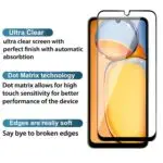 Durable Tempered Glass Screen Protector for Redmi 13C / 13C 5G / Poco C65 (Black) with Edge to Edge Coverage - Image 2