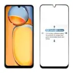 Durable Tempered Glass Screen Protector for Redmi 13C / 13C 5G / Poco C65 (Black) with Edge to Edge Coverage - Image 4