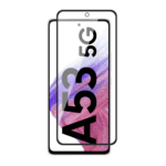Tempered Glass for Samsung Galaxy A53 5G (Black) Edge to Edge , Pack of 1