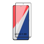 Tempered Glass for vivo iQOO 9 (Black) Edge to Edge , Pack of 1