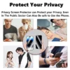 Privacy Tempered Glass Screen Protector for iPhone 15 Pro Max - Image 4