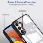 Excicore Transparent Shockproof Back Cover for Redmi 13 5G - Clear Case with Camera Protection (TPU + PC | Matte Black) - Image 2