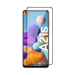 Tempered Glass for Samsung Galaxy A21S (Black) Edge to Edge , Pack of 1