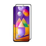 Tempered Glass for Samsung Galaxy M31s (Black Edge to Edge , Pack of 1