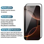 EXCICORE iPhone 16 Pro Max Tempered Glass Screen Protector Guard - Image 2