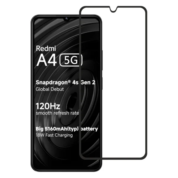 redmi a4 5g tempered glass screen protector