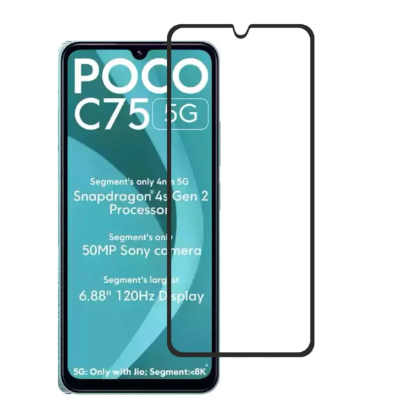 Tempered Glass Screen Protector for Poco C75