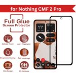 Excicore Miltary Grade Tempered Glass for Nothing CMF Phone 2 Pro- Edge-to-Edge Full Screen Protector | HD+ Clarity | Anti-Scratch | - Image 2