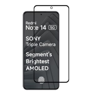 redmi note 14 tempered glass