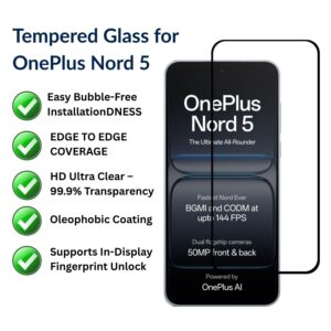 oneplus nord 5 screen protector