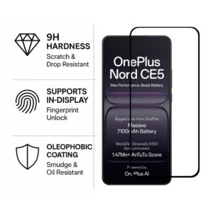 Tempered Glass for OnePlus Nord CE5 – 9H Full Screen Guard | Excicore® - Image 5