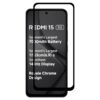 redmi 15 tempered glass