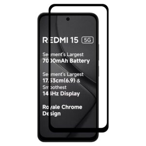 redmi 15 tempered glass