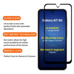 Samsung Galaxy A17 Tempered Glass Screen Protector by Excicore | 9H Hardness, Edge-to-Edge Full Coverage, Anti-Scratch, HD Clear - Image 3