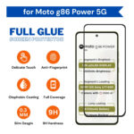 Motorola Moto G86 Power Tempered Glass Screen Protector by Excicore | 9H Hardness, Edge-to-Edge Full Coverage, Anti-Scratch, HD Clear - Image 2