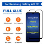 Samsung Galaxy A17 Tempered Glass Screen Protector by Excicore | 9H Hardness, Edge-to-Edge Full Coverage, Anti-Scratch, HD Clear - Image 2