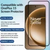 Military-Grade Tempered Glass Screen Protector for OnePlus 15 (Pack of 1) – Fingerprint Unlock Compatible | 9H Hardness | HD Clear | Anti-Scratch & Bubble-Free Installation - Image 3