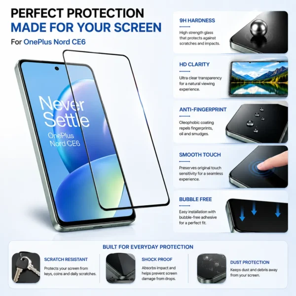 oneplus nord ce6 screen protector